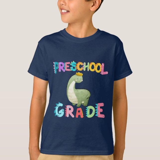 T-shirt Dinosaur École maternelle de la brigade (Devant)