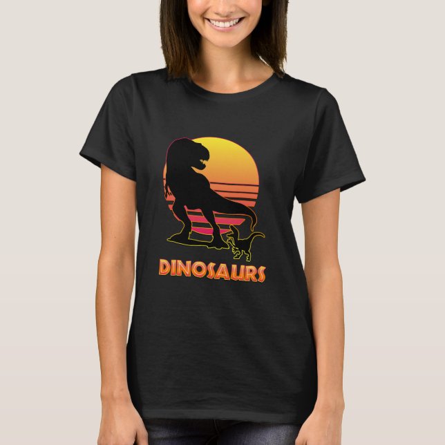 T-shirt Dinosaur Été pour les enfants adultes Dino d'été  (Devant)
