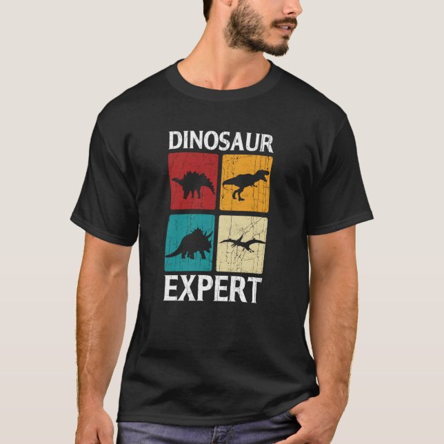 T-shirt Dinosaur Expert Rex Dino Tyrannosaurus Rex (Devant)