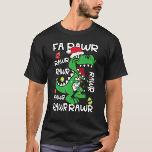 T-shirt Dinosaur Fa Ra Ra Ra Rawr Rex Noël Noël Paja