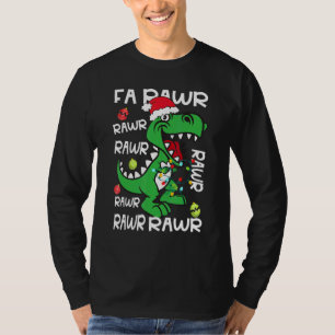 T-shirt Dinosaur Fa Ra Ra Ra Rawr Rex Noël Noël Paja