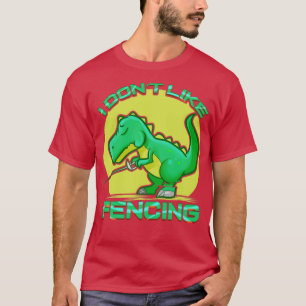 T-shirt Dinosaur Fencer TRex escrime Funny Sword Fighter