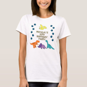 T-shirt Dinosaur fête d'anniversaire