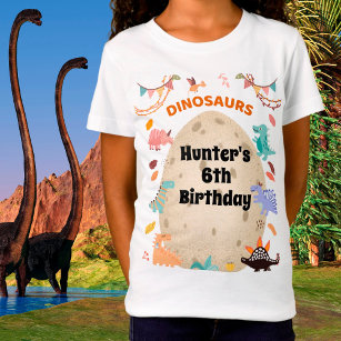 T-Shirt Dinosaur fête d'anniversaire avec l'oeuf géant Din