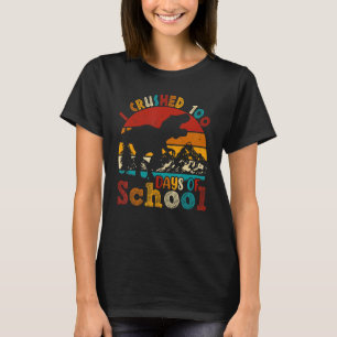T-shirt Dinosaur I Crushed 100 Jours de l'école Rex Boys G