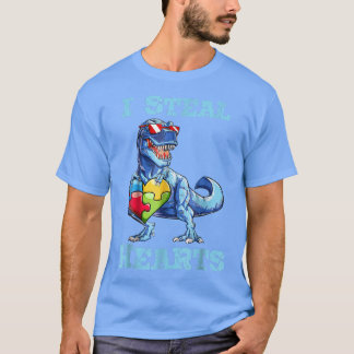 T-shirt Dinosaur I Voler Coeurs Sensibilisation sur l'auti