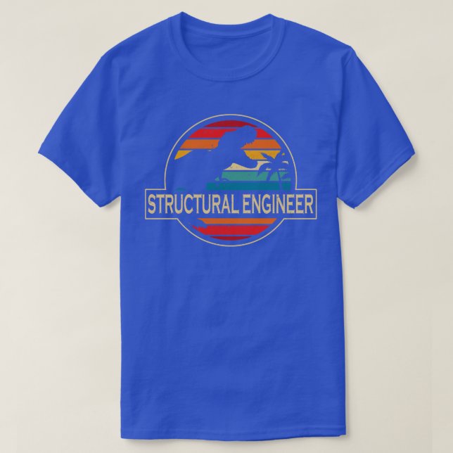 T-shirt Dinosaur, ingénieur de structure (Design devant)