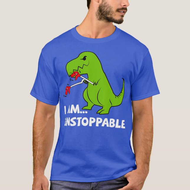 T-shirt Dinosaur Je suis inarrêtable Tre (Devant)
