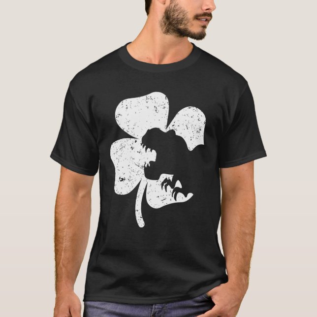 T-shirt Dinosaur Jour de la Saint Patrick Garçons Enfants  (Devant)