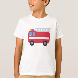 T-shirt Dinosaur lecteur Dinosaur Moteur incendie Retour à