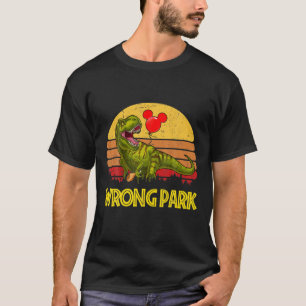 T-shirt Dinosaur mignon Wrong Tyrannosaurus Park Verre