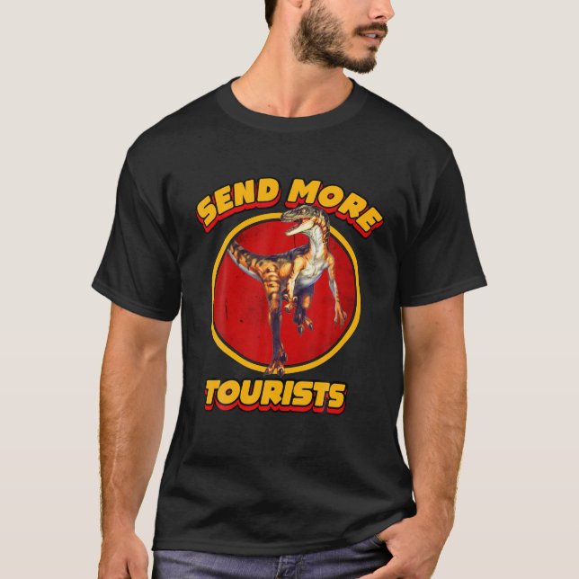 T-shirt Dinosaur Park Envoyer Plus Touristes Raptor Cool V (Devant)