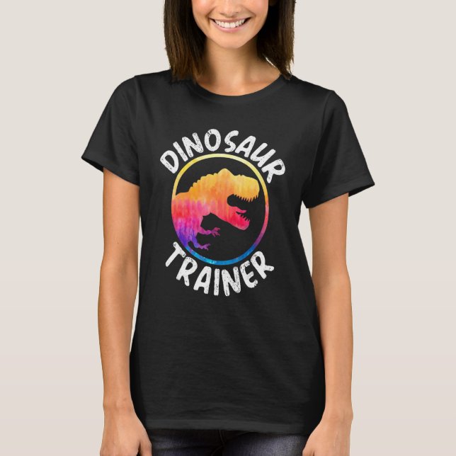 T-shirt Dinosaur Paw Dino Entraîneur Costume Halloween Rét (Devant)