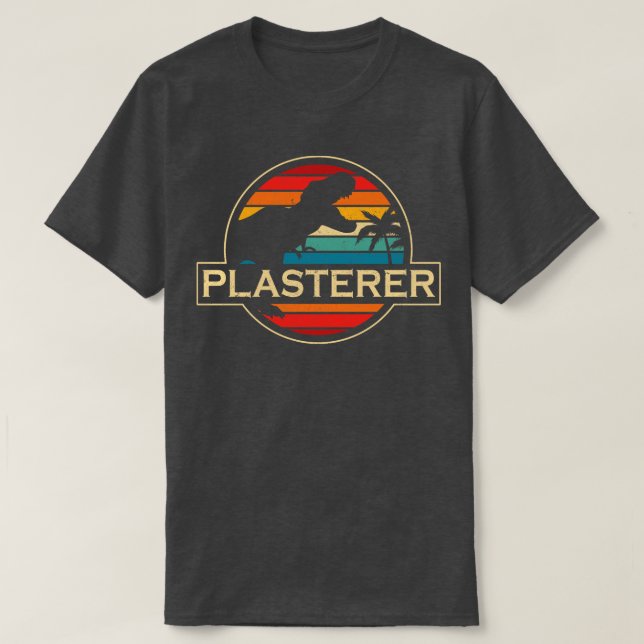 T-shirt Dinosaur Plasterer (Design devant)