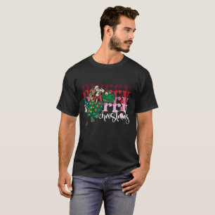 T-shirt Dinosaur portant Noël au Père Noël