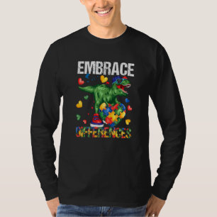 T-shirt Dinosaur Puzzle Pièce Sensibilisation sur l'autism