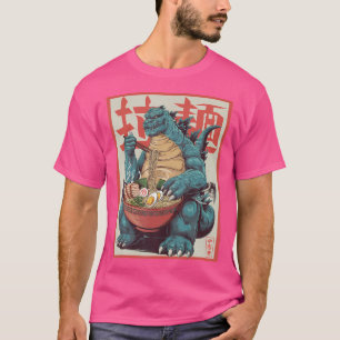 T-shirt Dinosaur Ramen Graphisme japonais Tee Kawaii Mon