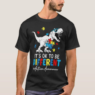 T-shirt Dinosaur Rex Différents Mois Sensibilisation sur l