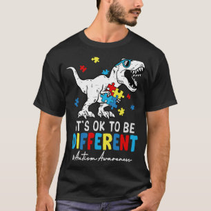 T-shirt Dinosaur Rex Différents Mois Sensibilisation sur l
