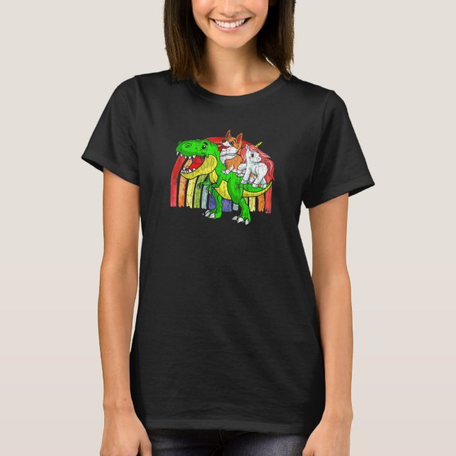 T-shirt Dinosaur Rex Dinicorn Dinicorn (Devant)