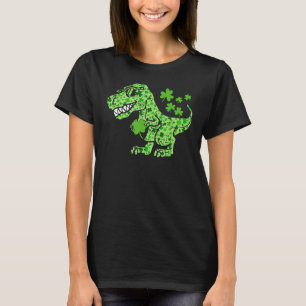 T-shirt Dinosaur Rex Jour de la Saint Patrick Adultes Sham