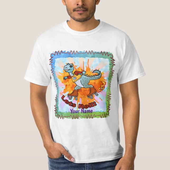 T-shirt Dinosaur Skater (Devant)