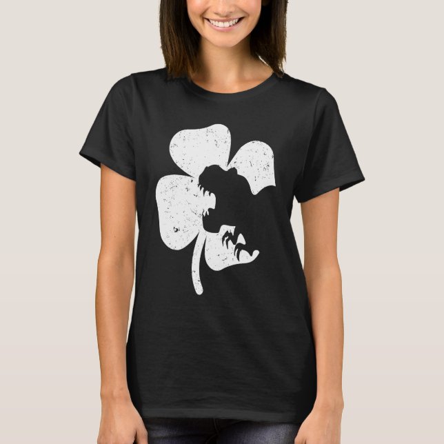 T-shirt Dinosaur St Patricks Day  Boys Kids Toddler Irish  (Devant)