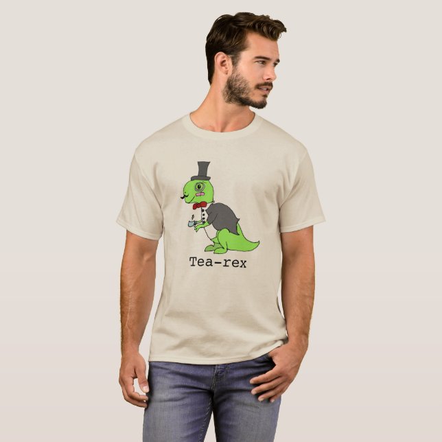 T-shirt Dinosaur 'Tea-rex' (Devant entier)