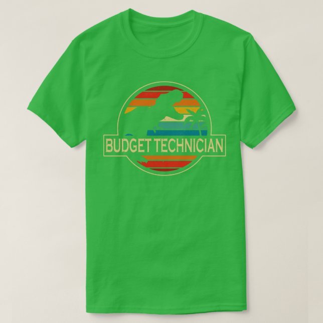 T-shirt Dinosaur, technicien du budget (Design devant)