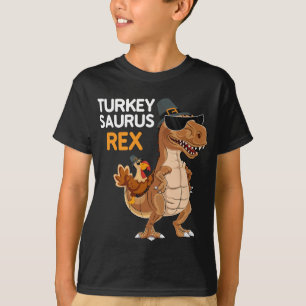 T-shirt Dinosaur Thanksgiving Turquie Saurus T rex