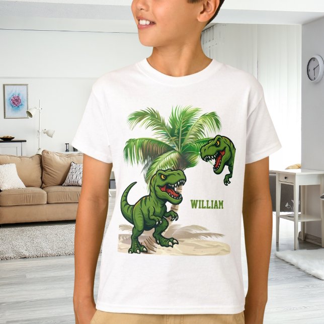 T-shirt Dinosaur Tyrannosaurus Forêt Rex (Créateur téléchargé)