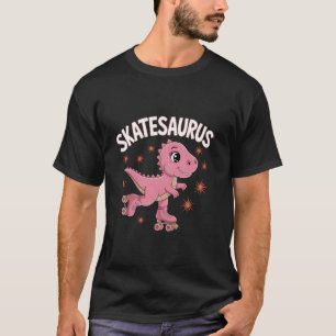 T-shirt Dinosaure à patins à roulettes T-Rex Skate Dino Dr