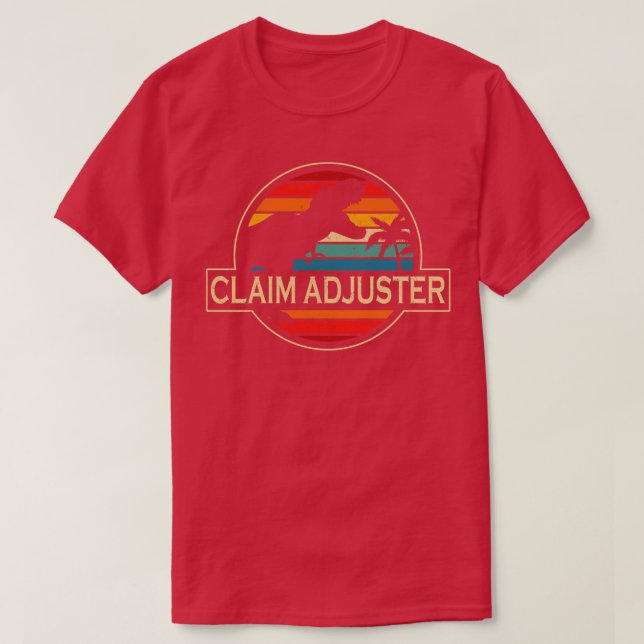 T-shirt Dinosaure Ajusteur De Réclamation (Design devant)