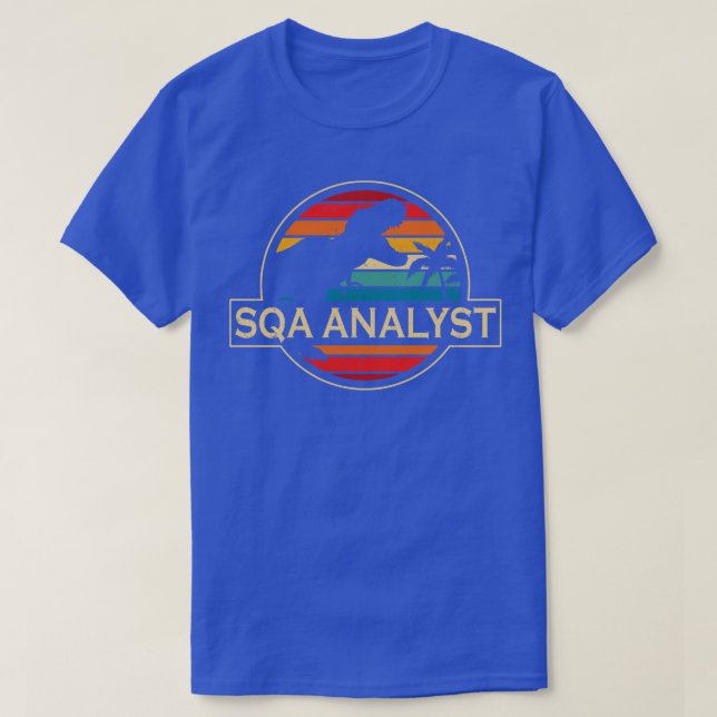 T-shirt Dinosaure Analyste Sqa (Design devant)