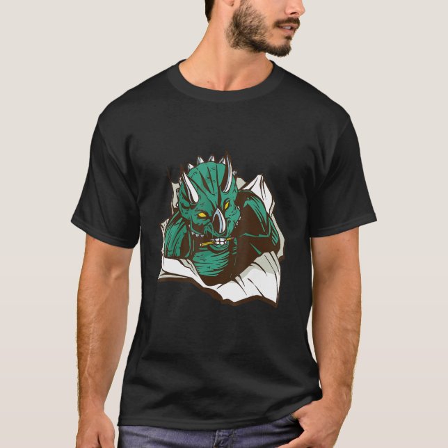 T-shirt Dinosaure angoissé (Devant)