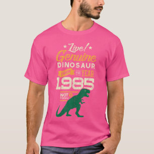 T-shirt Dinosaure Authentique De L'Année 1985 Drôle T-Rex