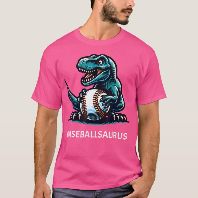 T-shirt Dinosaure Baseball Dinosaure T-Rex Baseb (Devant)