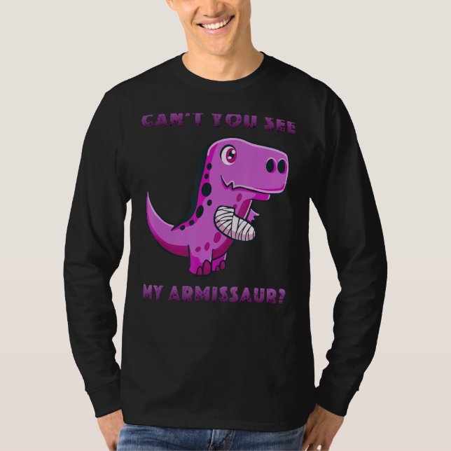 T-shirt Dinosaure Blessure Bras cassé obtenir bien bientôt (Devant)