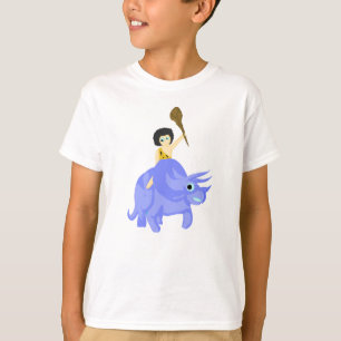 T-shirt Dinosaure bleu