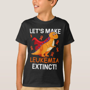 T-shirt Dinosaure Cool Faisons Disparaître La Leucémie Can