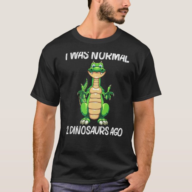 T-shirt Dinosaure Cute Pour Hommes Dinosaure Extinct Dino  (Devant)