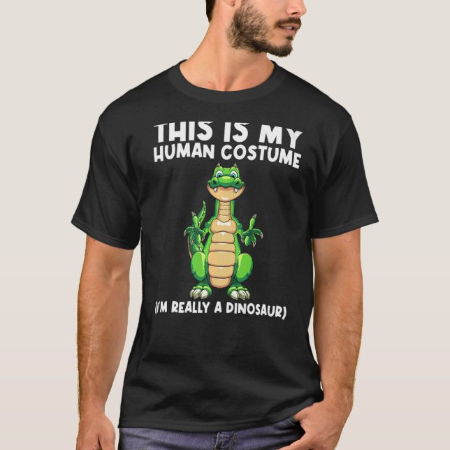 T-shirt Dinosaure Cute Pour Hommes Dinosaure Extinct Dino  (Devant)