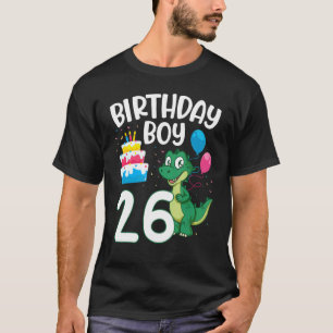 T-shirt Dinosaure Dance Ballons Gâteau Joyeux Anniversaire