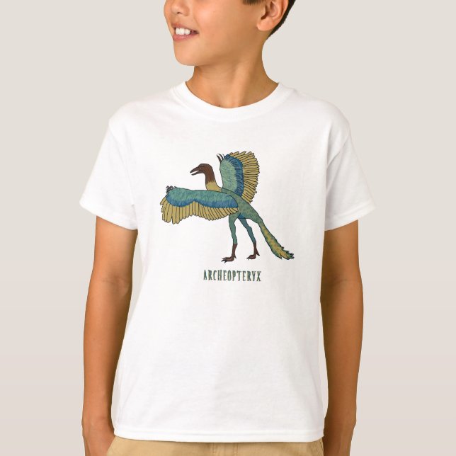 T-shirt Dinosaure d'Archeopteryx (Devant)