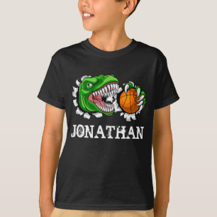 T-shirt Dinosaure de basketball T-Rex personnalisé