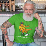 T-shirt Dinosaure de Bowling Bowlers personnalisés<br><div class="desc">Ajoutez votre propre slogan,  le nom de votre ligue de bowling ou un nom pour créer votre propre tee graphique personnalisé. Ce t-shirt présente un joli dessin animé représentant un dinosaure en chemise de bowling et est prêt à être customisé avec votre propre texte en lettres blanches.</div>