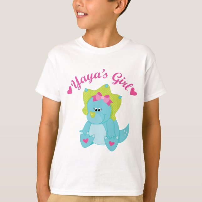 T-shirt Dinosaure de fille de Yayas (Devant)
