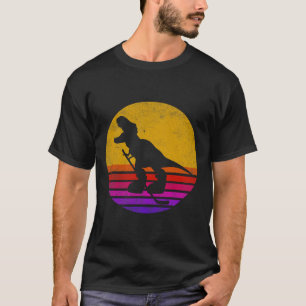 T-shirt Dinosaure de hockey sur glace rétro vintage Dinosa