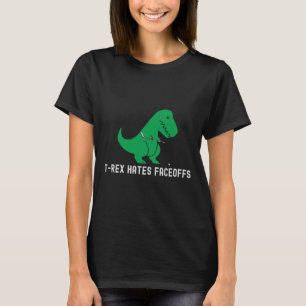 T-shirt Dinosaure de hockey T-rex drôle déteste les mises
