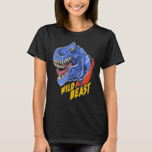 T-shirt Dinosaure de la bête sauvage rex plus grand visage